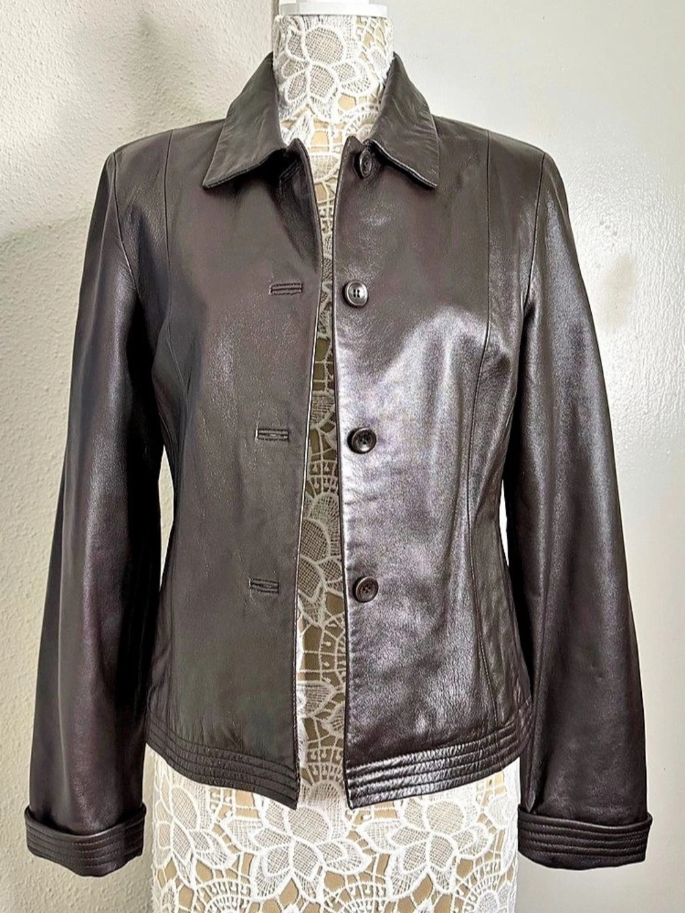 Leather Jacket in Brown